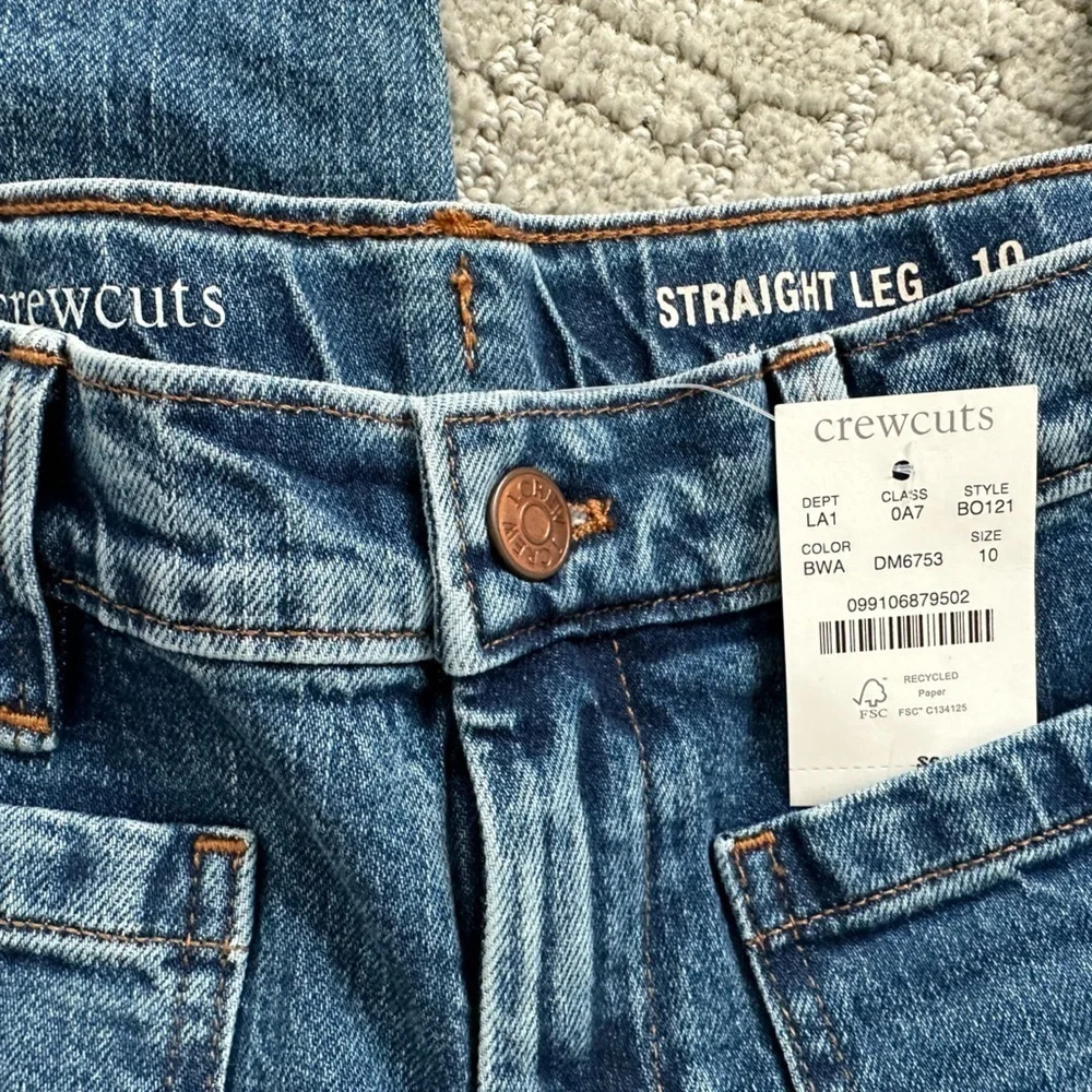 NEW WITH TAGS J. Crew Crewcuts straight-leg jean, 10